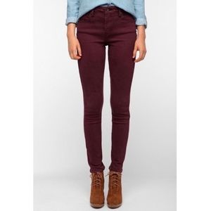 Maroon Skinny Jeans